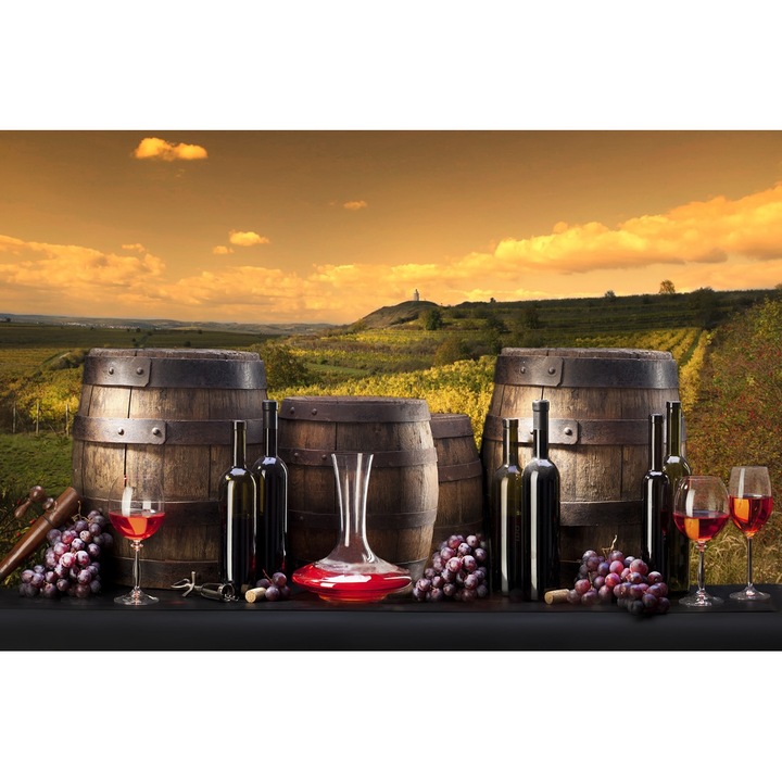 Fototapet Butoaie cu vin 300 x 200 cm