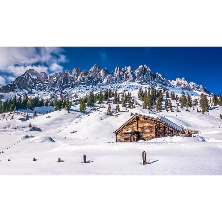 Fototapet Iarna in vacanta 300 x 200 cm