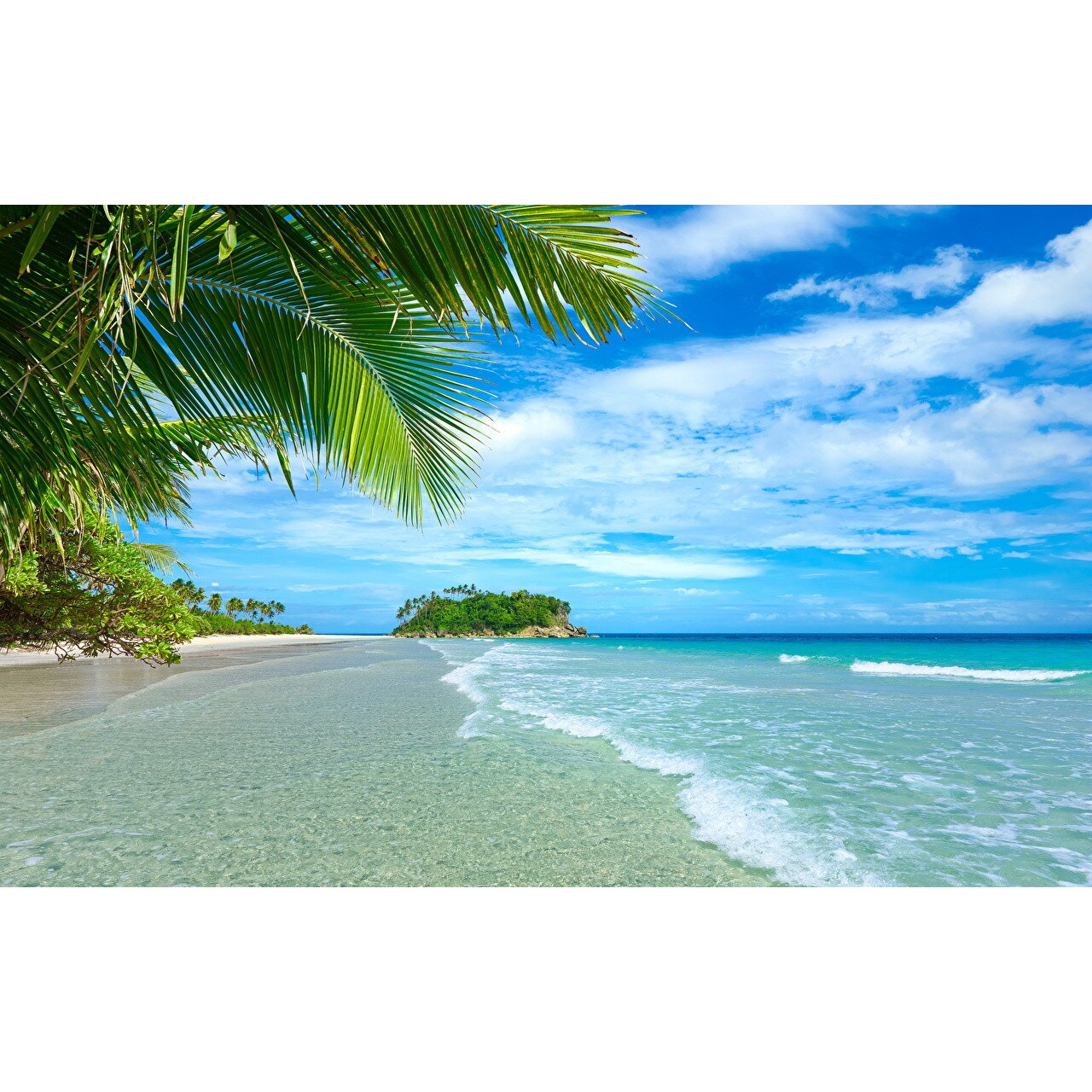Fototapet de perete autoadeziv si lavabil Vacanta exotica 200 x 135 cm