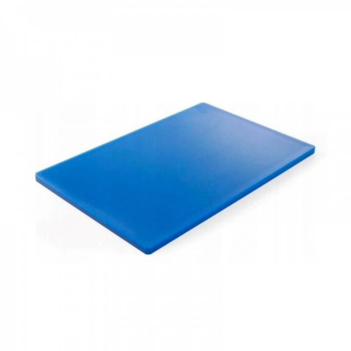 Tocator albastru din polietilena HDPE 500 pentru peste si fructe de mare, 45x30 cm