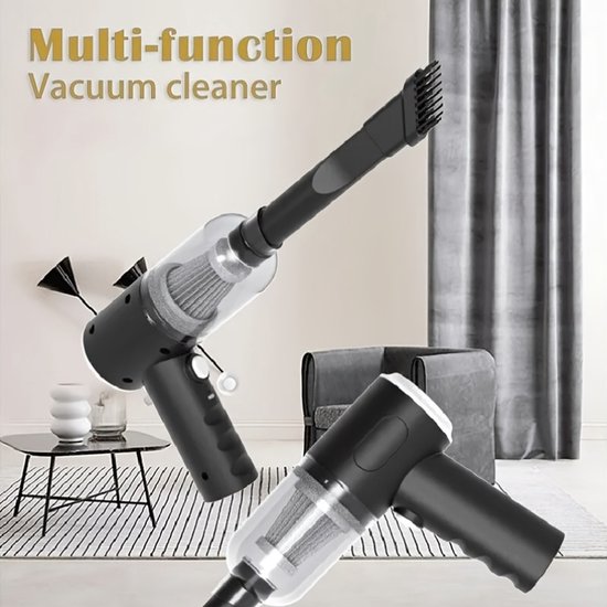 Aspirator portabil fara fir, ciclon, negru
