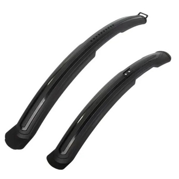 Set aparatori noroi fata-spate, universal, negru, 24x29 inch