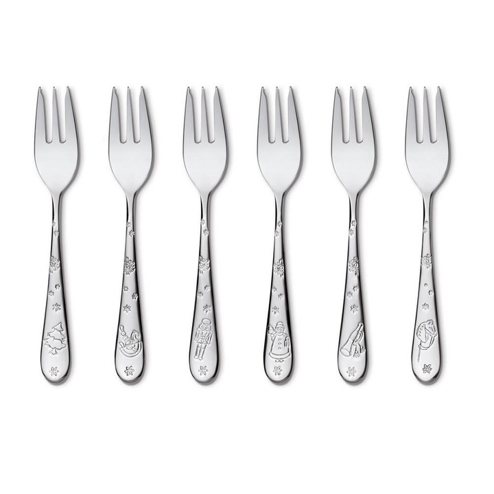 Villeroy & Boch Toy's Delight polírozott rozsdamentes acél desszertvilla készlet, 6 db