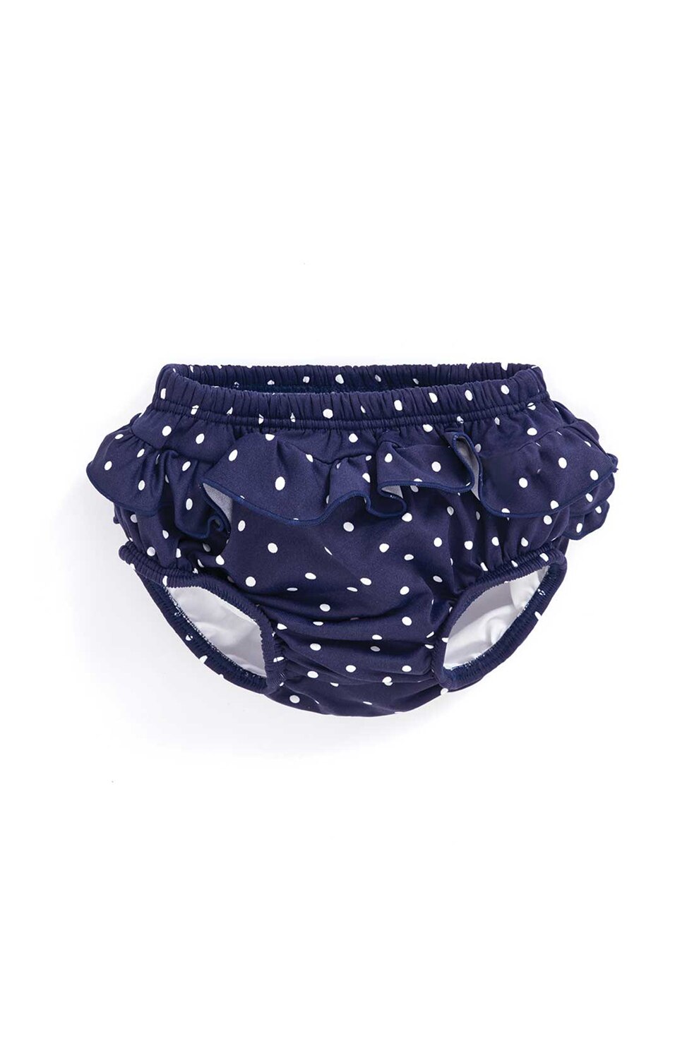 JoJo Maman Bebe, Slip cu imprimeu si volane, Albastru marin