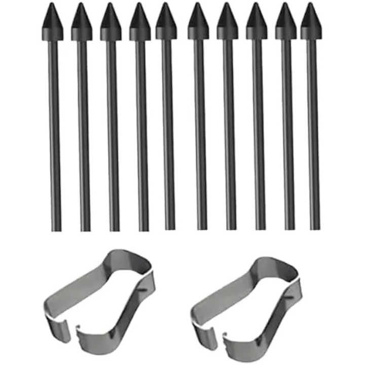 10 db kemény, ellenálló hegy készlet Galaxy Tab S26xS25xS24xS23xS22 Ultra stylushoz, fekete