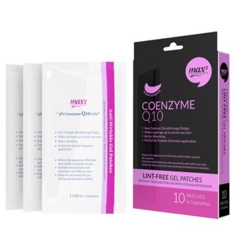 Perinite extensii de gene MAX2originale, cu Coenzime Q10, Lint free, set/1 pereche, 2 buc Perinite extensii de gene MAX2originale, cu Coenzime Q10, Lint free, set/1 pereche, 2 buc