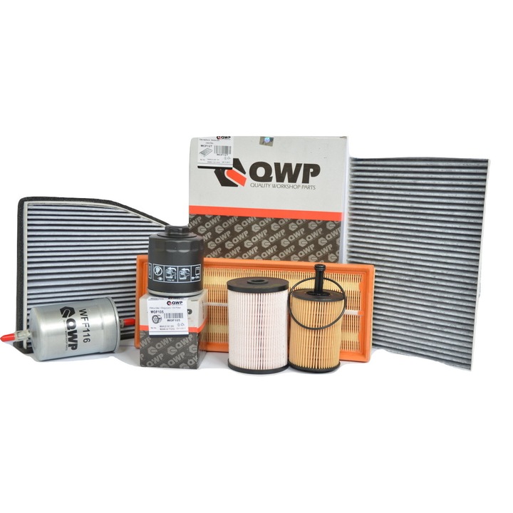 Pachet filtre revizie VW GOLF IV Variant 1.6 16V 105 cai, filtre QWP
