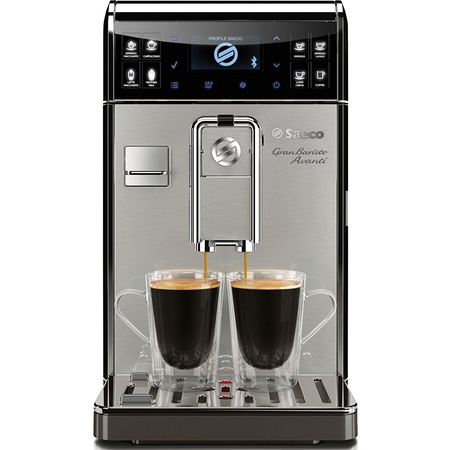 Espressor super-automat Saeco GranBaristo Avanti HD8978/01, Carafa integrata, Filtru AquaClean, Rasnita ceramica, 18 varietati de cafea, 15 Bar, 1.7 litri, Argintiu