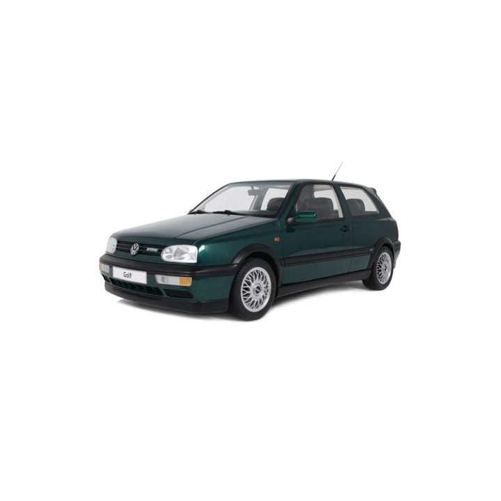 VOLKSWAGEN GOLF III VR6 CARAT DRAGON GREEN 1992-es modellautó 1:12 méretarányban, Otto Models (G099)