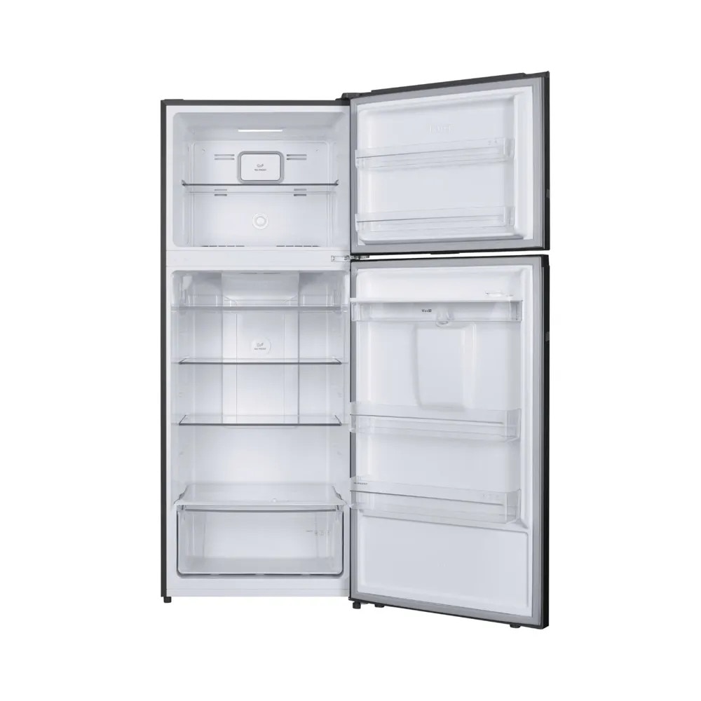 Frigider cu 2 usi si dozator de apa integrat Schneider, Smart Fast Freeze, No Frost, capacitate 413 litri, Power Cool, umiditate reglabila, capacitate frigider 319 litri, capacitate congelator 94 litri, congelare 4 stele, 4.4 kg/24h, inox