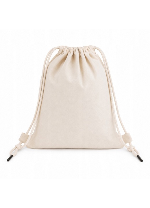 Памучна торба-раница, Allbag, екрю, 220гр, 37x41 см
