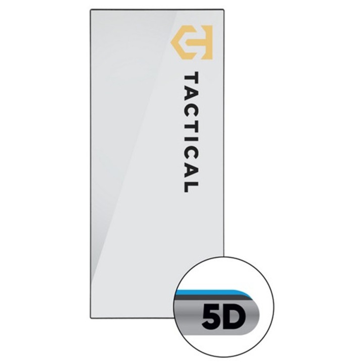 Tactical glass shield 5d képernyővédő üveg, 5d, 0.33mm, 9h, külső kijelzőre, fekete, kompatibilis: Samsung Z Fold8 Ultra