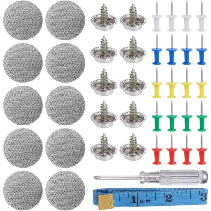 Kit 65 nituri universale pentru reparat acoperis auto rezistent rugina usor de instalat