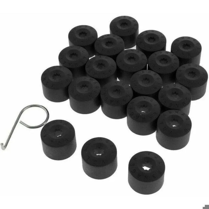 Set 20 capace universale negre pentru prezoane roti