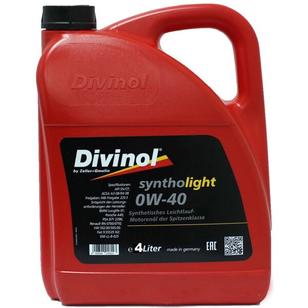 Ulei DIVINOL Syntholight 0W-40 4L