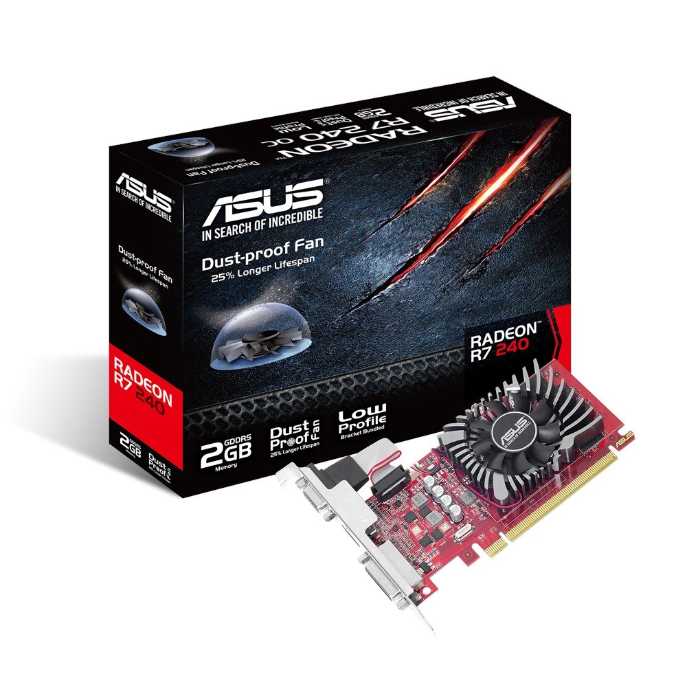 ASUS Radeon R7 240 videokártya, 2GB GDDR5, 128bit eMAG.hu