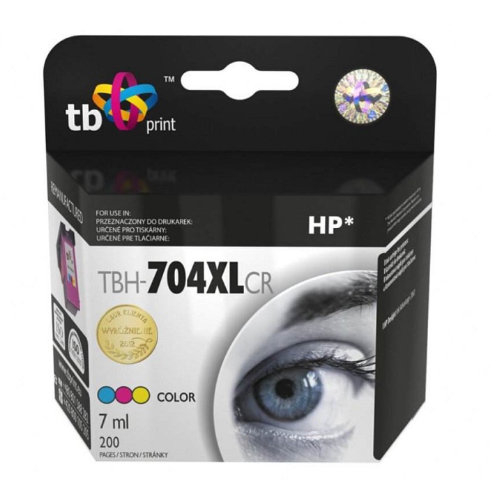 TB kompatibilis tintapatron HP Deskjet 2060, 7ml, fekete, 200 oldal