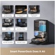 Dreame RLL89HE-WH robotporszívó felmosóval, L50s Ultra, 25 000 Pa, PowerDock állomás, felmosófejek 100°C-on, Fehér