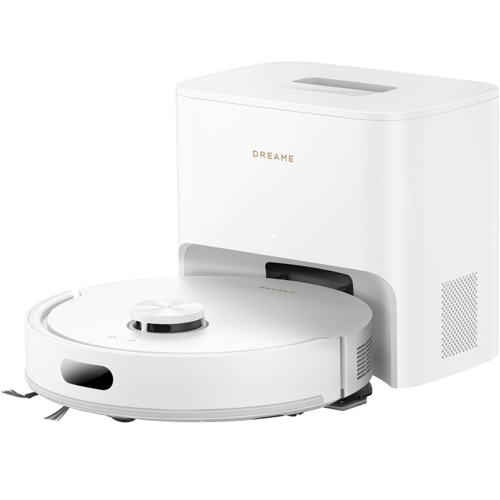 Dreame RLF41GD-WH robotporszívó, felmosóval, F20 Plus, 20 000 Pa, automatikus ürítő állomás, 150 perc üzemidő, Fehér