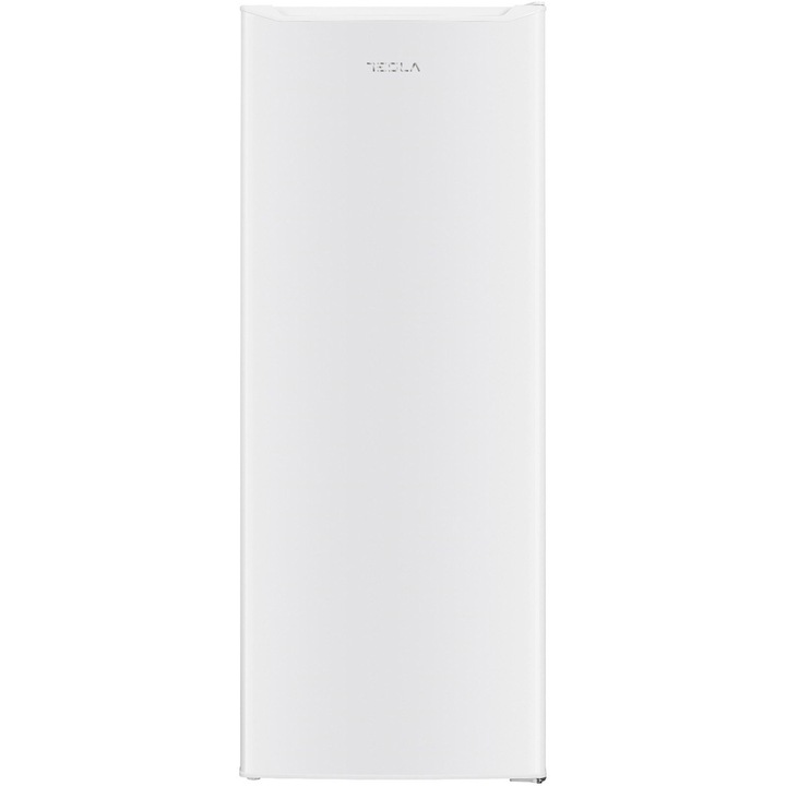 Congelator vertical Tesla RU1701HE, 168 l, Clasa E, H 142.5 cm, 4 rafturi, usa reversibila, Alb