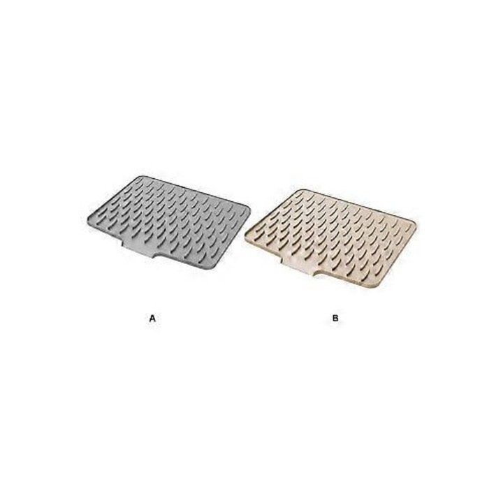 Covoras uscare vase silicon, rezistent la caldura, crem, 28x35.5cm