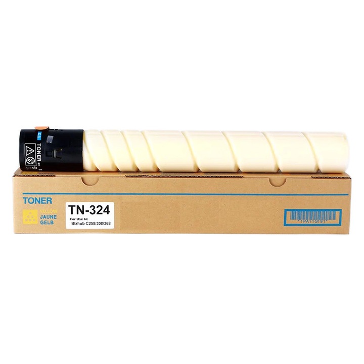 Kompatibilis toner Konica Minolta TN324Y (A8DA250) és TN512Y (A33K252), sárga, 26.000 oldal, Konica Minolta Bizhub C258, C308, C368, C454, C454e, C554, C554e készülékekhez