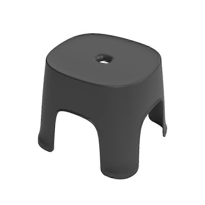 Banca pentru baie si camera copii, negru, 26x23x24cm, plastic