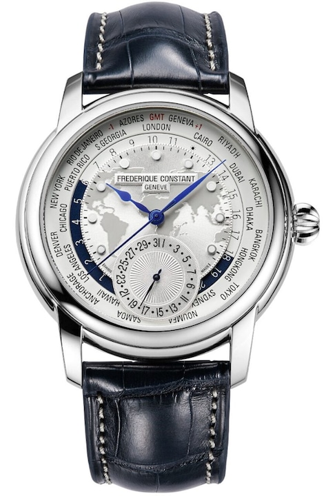 Frederique Constant FC-718WM4H6 Мъжки часовник Manufacture Classic Worldtimer 42mm 5ATM