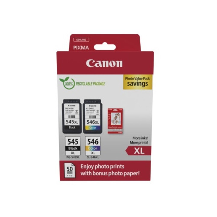 Canon PG-545XL/CL-546XL nyomtatópatron multipack fekete színes 8286B011