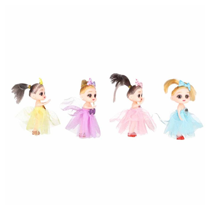 Set 4 Papusi pentru Casuta 10 cm