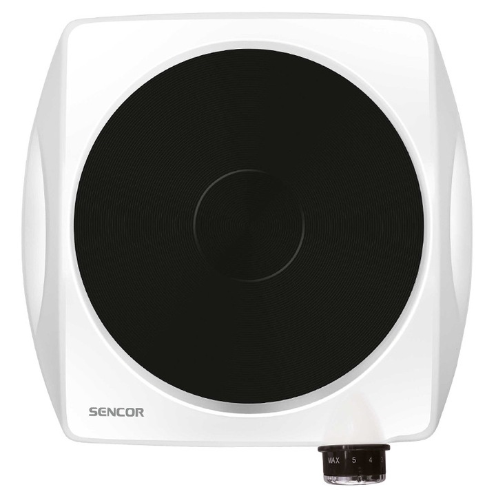 Plita ceramica incorporabila Crown VCP 32, 3000W, dubla, temporizator 90 min, negru