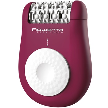 Epilator Rowenta Easy Touch EP1115F0, 2 trepte de viteza, 24 pensete, Argintiu/ Mozaic, Roz Epilator Rowenta Easy Touch EP1115F0, 2 trepte de viteza, 24 pensete, Argintiu/ Mozaic, Roz