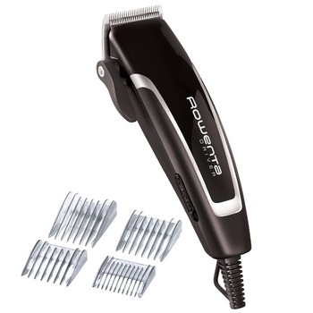Aparat de tuns Rowenta Driver TN1603F0, 3000rpm, setarea lungimii parului 1-14mm, 20 pozitii pentru lungimea de taiere a parului, Negru/Argintiu Aparat de tuns Rowenta Driver TN1603F0, 3000rpm, setarea lungimii parului 1-14mm, 20 pozitii pentru lungimea de taiere a parului, Negru/Argintiu