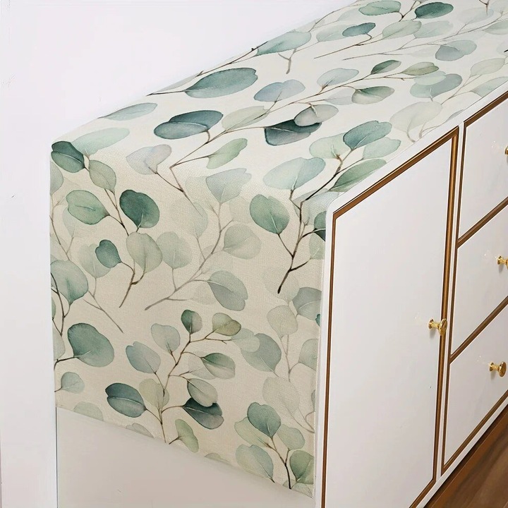 Asztalterítő, OEM, tulipán virágok, nyár, 33x183cm