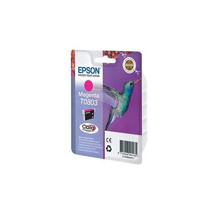 Epson T0803 bíbor tintapatron akusztikus riasztással 30ml