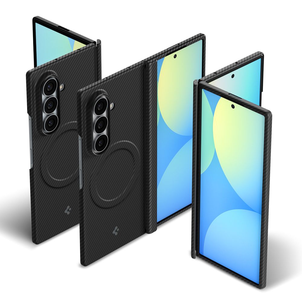 Husa Spigen AirSkin Aramid cu MagSafe compatibila cu Samsung Galaxy Z Fold 8 Ultra, Negru