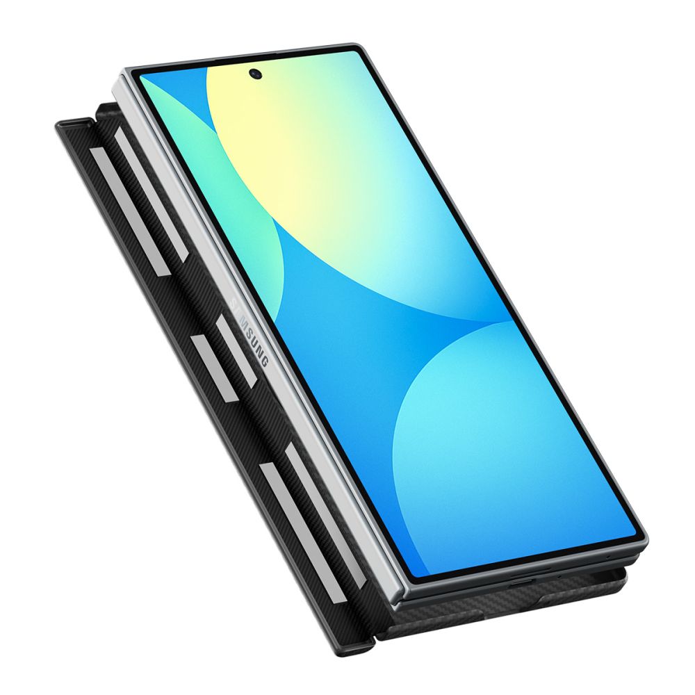 Husa Spigen AirSkin Aramid cu MagSafe compatibila cu Samsung Galaxy Z Fold 8 Ultra, Negru