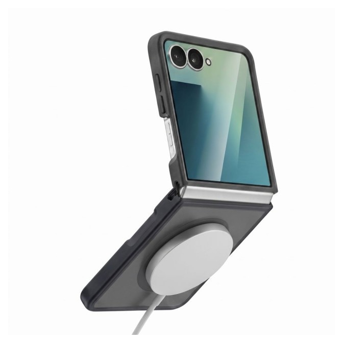 Husa Compatibila Cu Samsung Galaxy Z FLIP 8, Upzz® Tech Magmat Cu Magsafe, Matte Negru