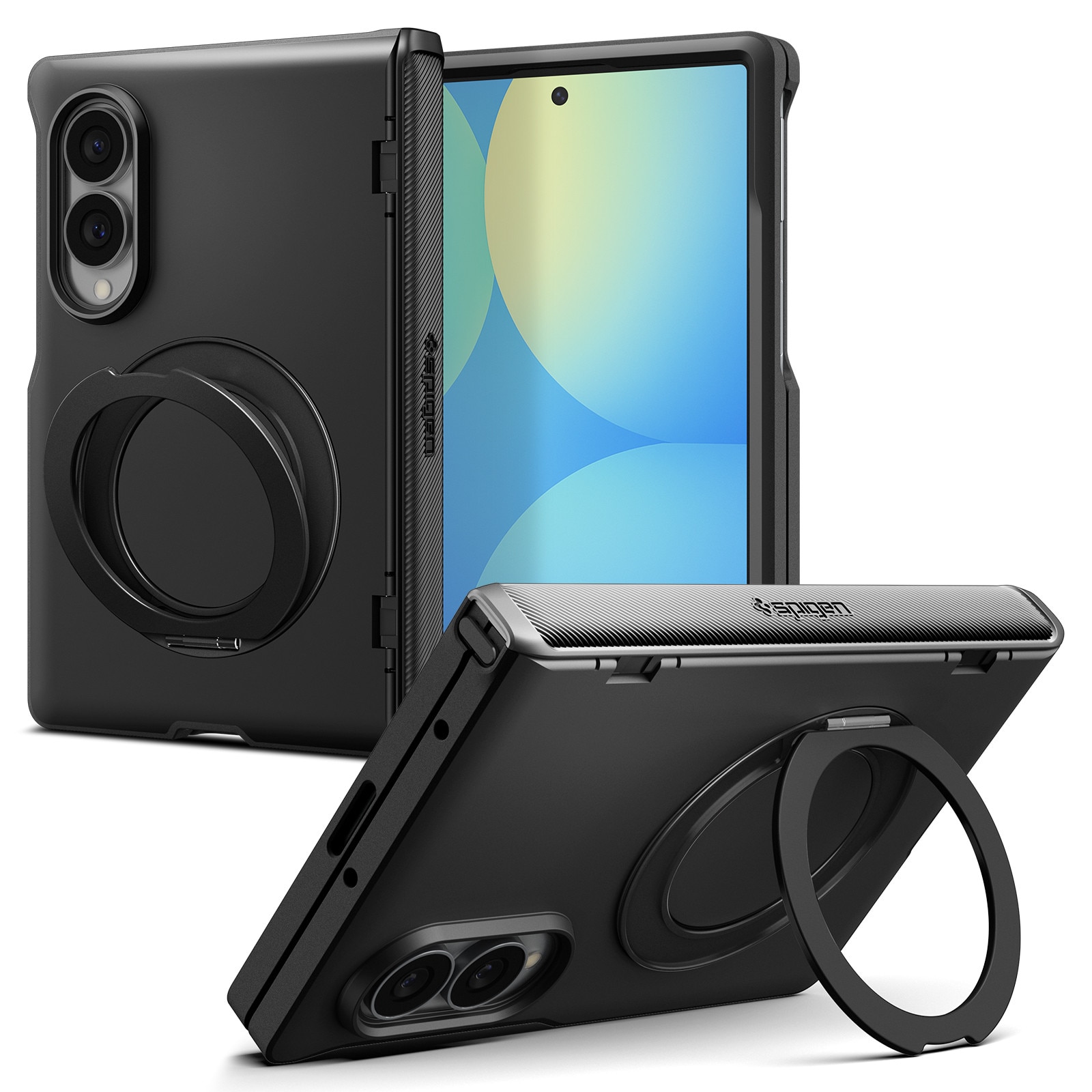 Husa Spigen Slim Armor Pro cu MagSafe compatibila cu Samsung Galaxy Z Fold 8, Negru