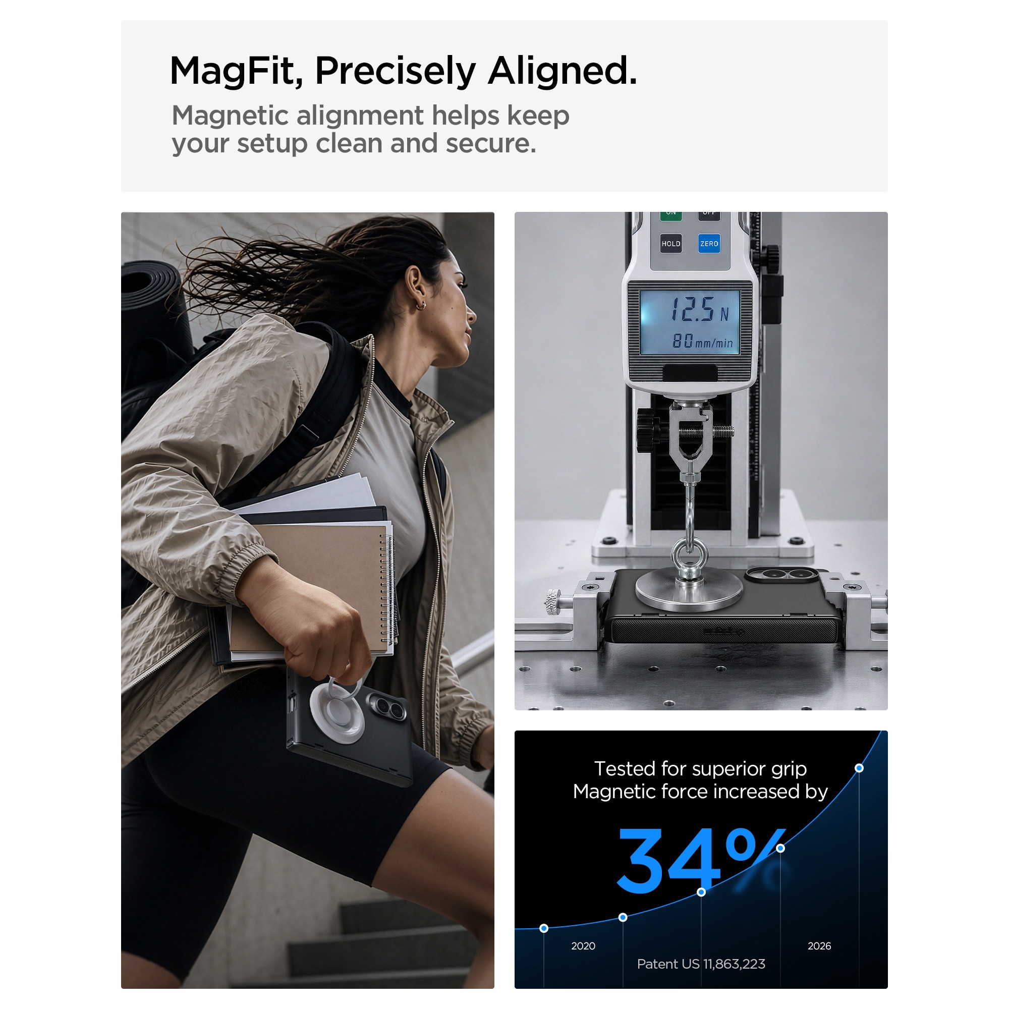 Husa Spigen Slim Armor Pro cu MagSafe compatibila cu Samsung Galaxy Z Fold 8, Negru
