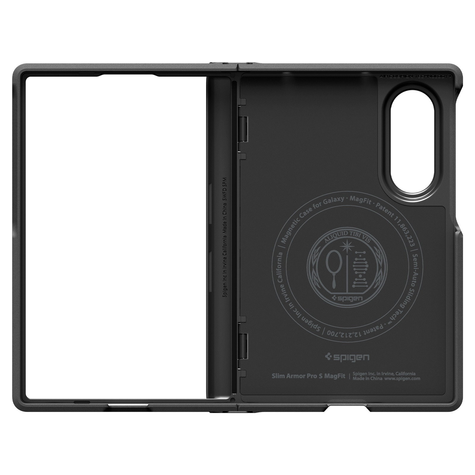Husa Spigen Slim Armor Pro cu MagSafe compatibila cu Samsung Galaxy Z Fold 8, Negru