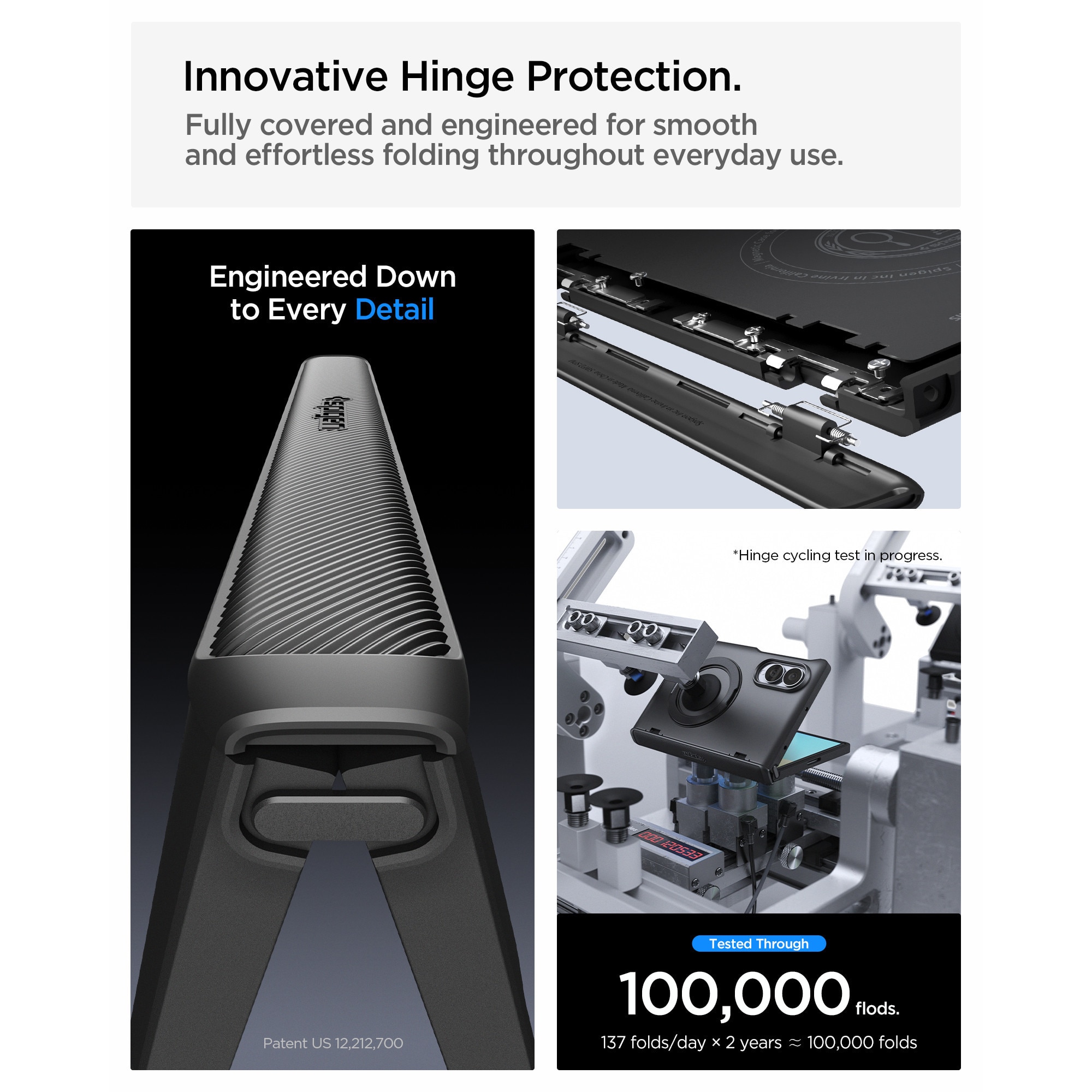 Husa Spigen Slim Armor Pro cu MagSafe compatibila cu Samsung Galaxy Z Fold 8, Negru