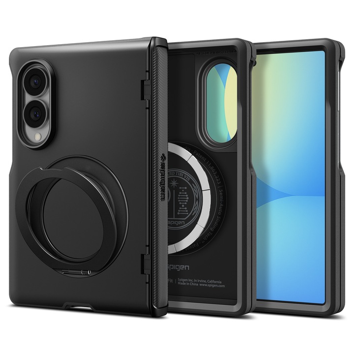 Husa Spigen Slim Armor Pro cu MagSafe compatibila cu Samsung Galaxy Z Fold 8, Negru