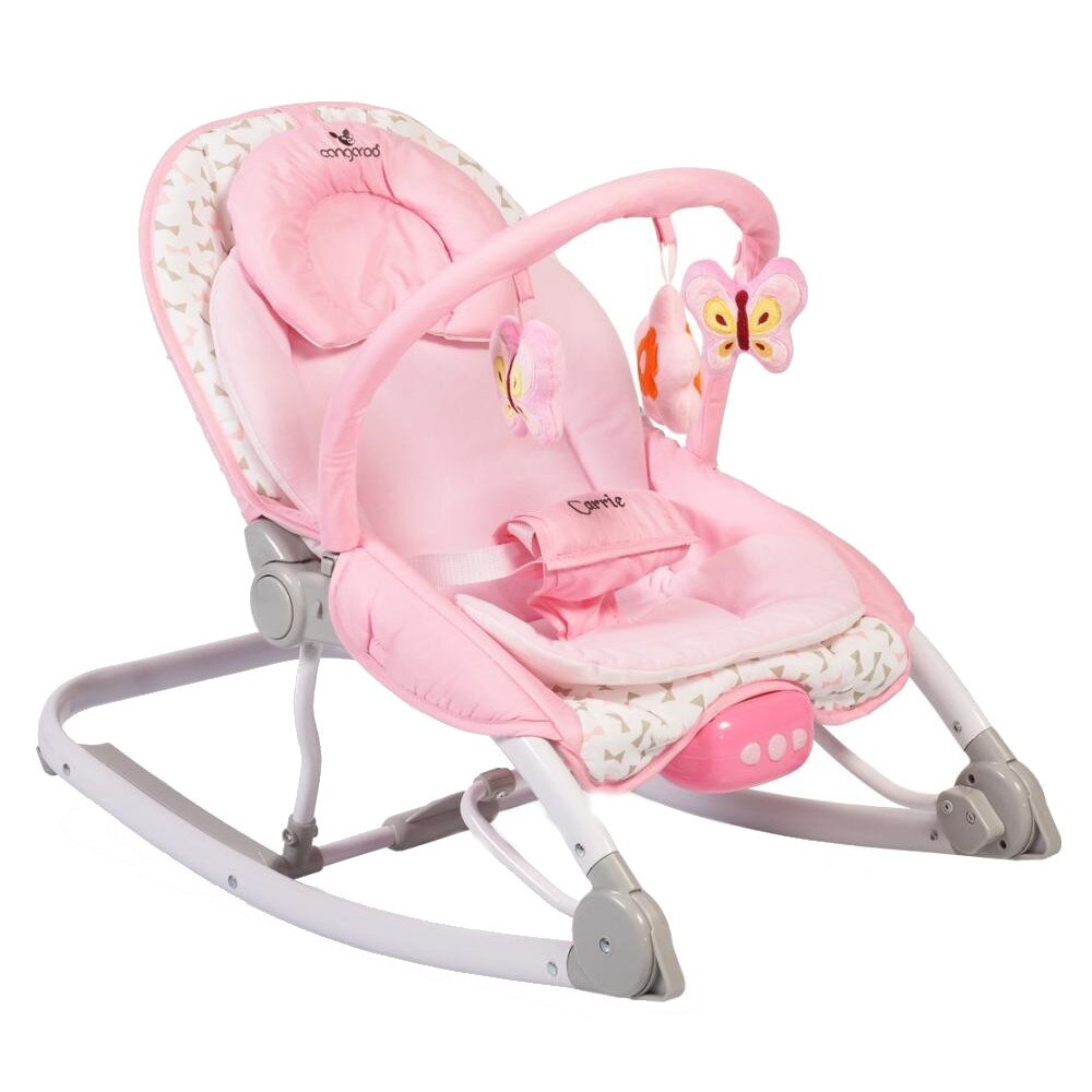 Balansoar muzical cu vibratii Carrie Pink