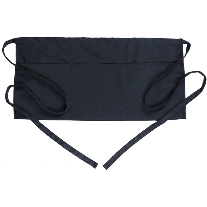 ZYBLSSBB, sort de talie din poliester si bumbac cu 3 buzunare, rezistent la apa, model LSM2XH18885-CQ125, negru, 24 x 12 in (61 x 30.5 cm)