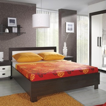 Pat Elan Genarom cu Saltea 140x200 Inclusa, Milano/Crem Pat Elan Genarom cu Saltea 140x200 Inclusa, Milano/Crem