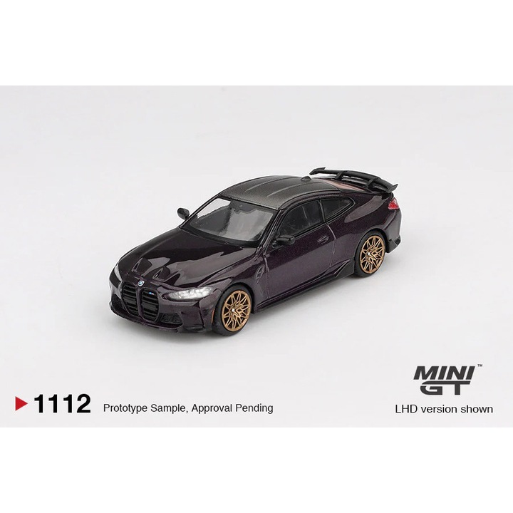 BMW M4 M-Performance Daytona Violet 2021 (LHD) 1:64 MIniGT autómodell