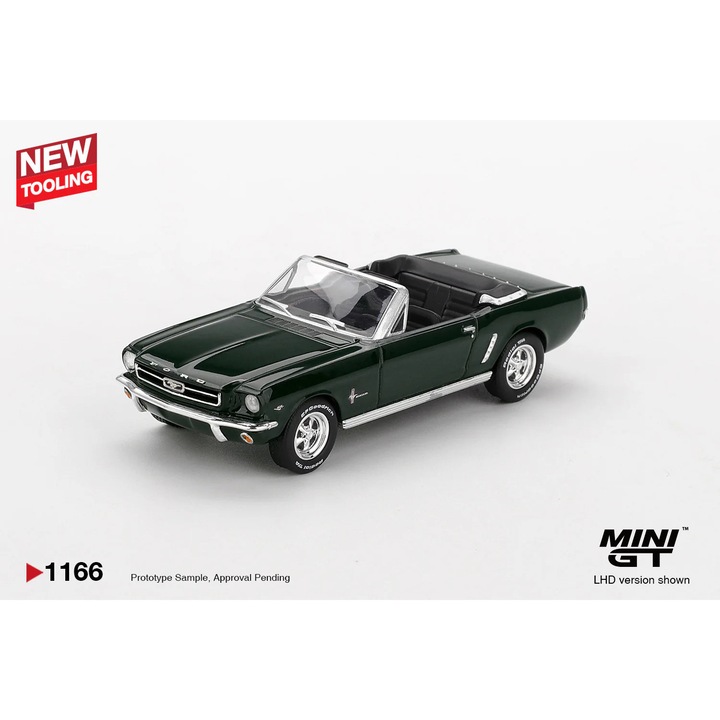 Ford Mustang Convertible 1964 Highland Green (LHD) 1:64 MIniGT autómodell