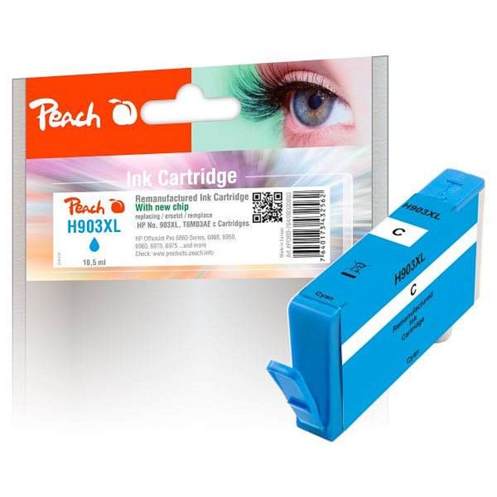 Peach 903XL tintapatron azúrkék 12ml 980 oldal