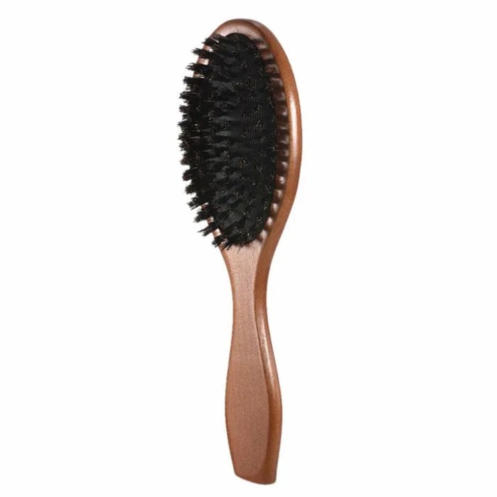 Perie par din peri de mistret natural antistatica, reduce ruperea, unisex